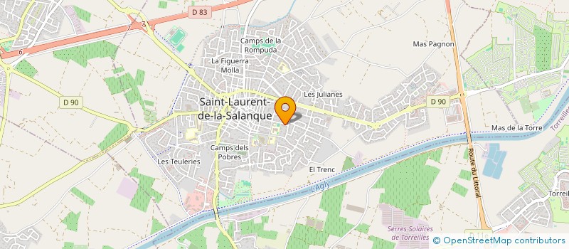 localisation de l'entreprise CHAMAHE  SAINT-LAURENT-DE-LA-SALANQUE