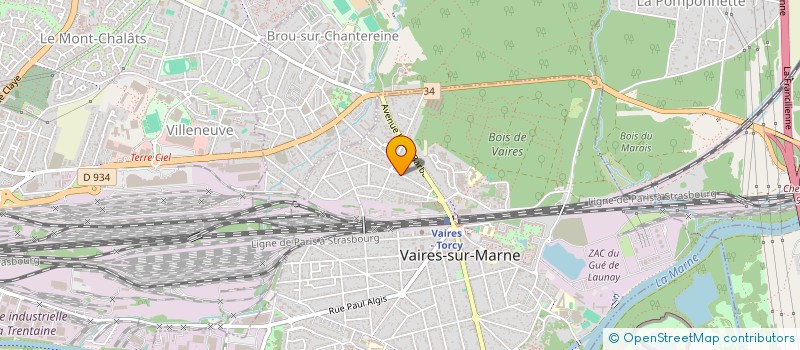 localisation de l'entreprise CHAMAILLARD COUVERTURE à VAIRES-SUR-MARNE