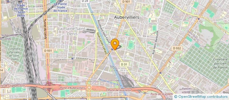 localisation de l'entreprise CHAMAK ENERGIE DE FRANCE à AUBERVILLIERS