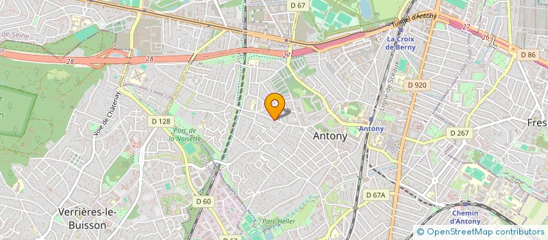 localisation de l'entreprise CHAMAL à ANTONY