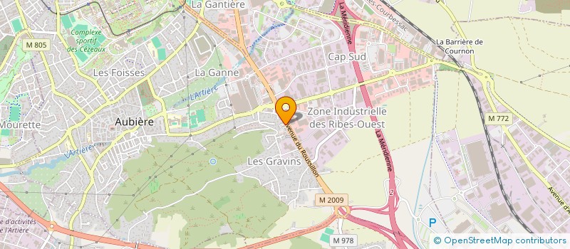 localisation de l'entreprise CHAMALA  AUBIERE