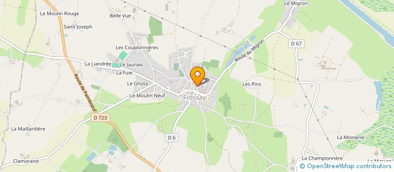 localisation de l'entreprise CHAMALAN  FROSSAY