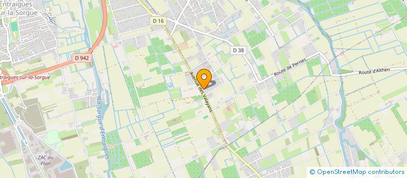 localisation de l'entreprise CHAMALAU  ALTHEN-DES-PALUDS