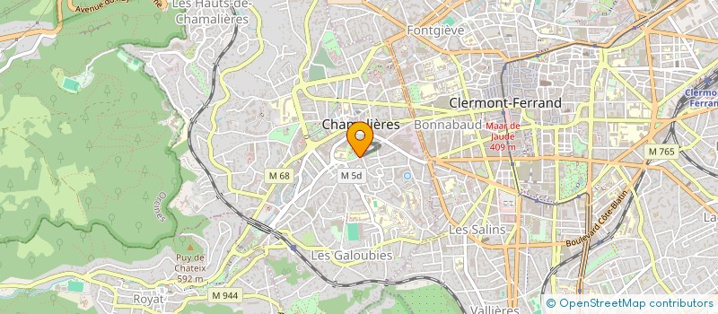 localisation de l'entreprise CHAMALIERES VACANCES LOISIRS  CHAMALIERES