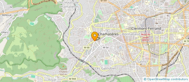 localisation de l'entreprise CHAMALIERES VOYAGES à CHAMALIERES