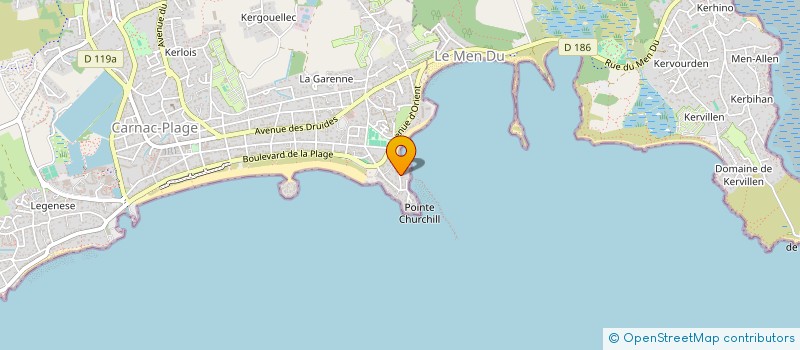 localisation de l'entreprise CHAMALO  CARNAC