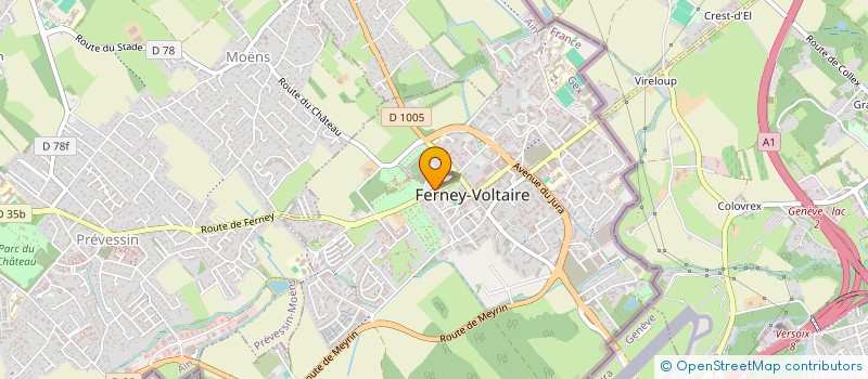 localisation de l'entreprise CHAMALO à FERNEY-VOLTAIRE