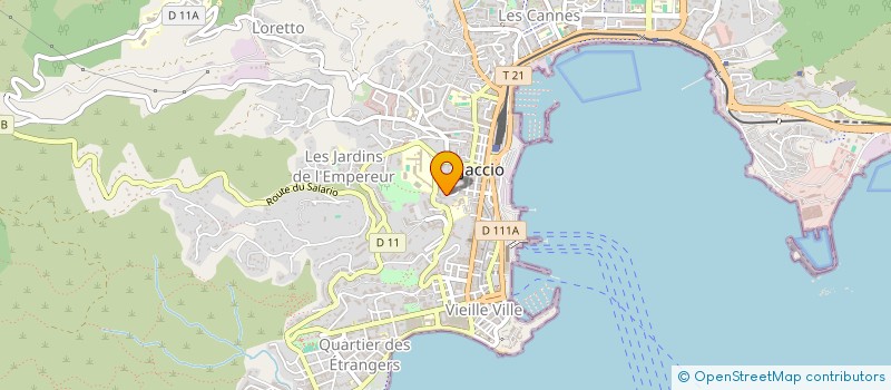 localisation de l'entreprise CHAMALO  AJACCIO