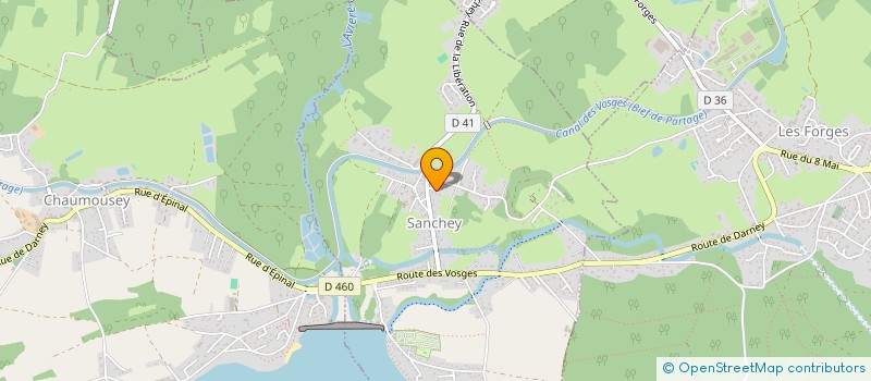 localisation de l'entreprise CHAMALOU  SANCHEY