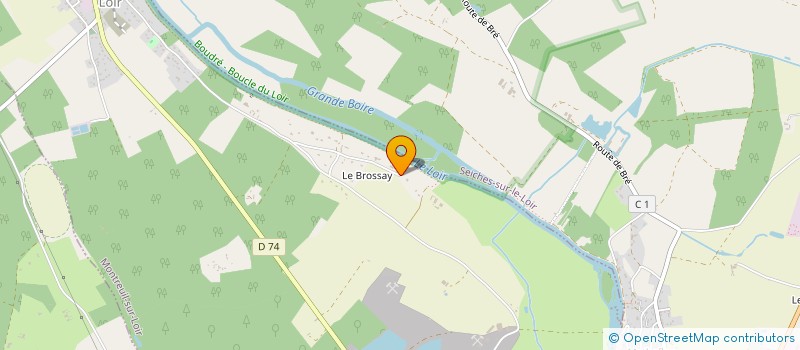 localisation de l'entreprise CHAMALU  MONTREUIL-SUR-LOIR