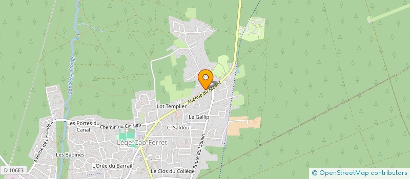 localisation de l'entreprise CHAMANN  LEGE-CAP-FERRET