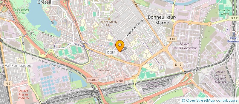 localisation de l'entreprise CHAMAR  CRETEIL