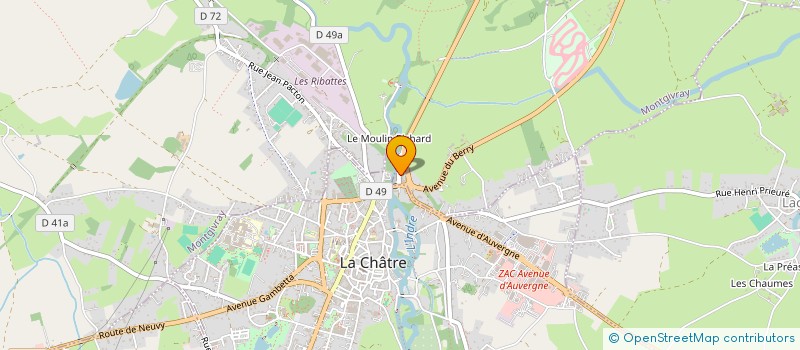localisation de l'entreprise CHAMAR à POULIGNY-SAINT-MARTIN