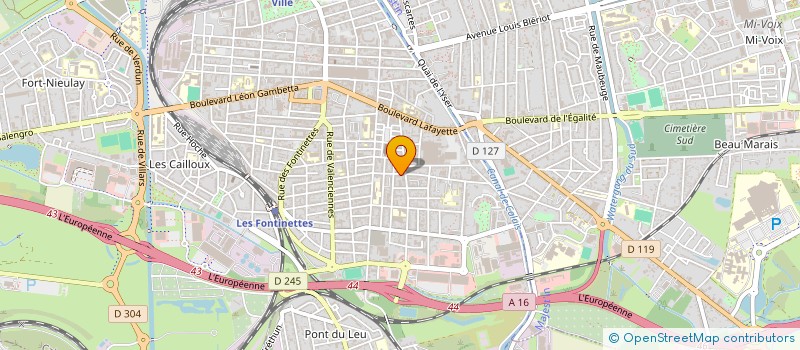 localisation de l'entreprise CHAMAR  CALAIS