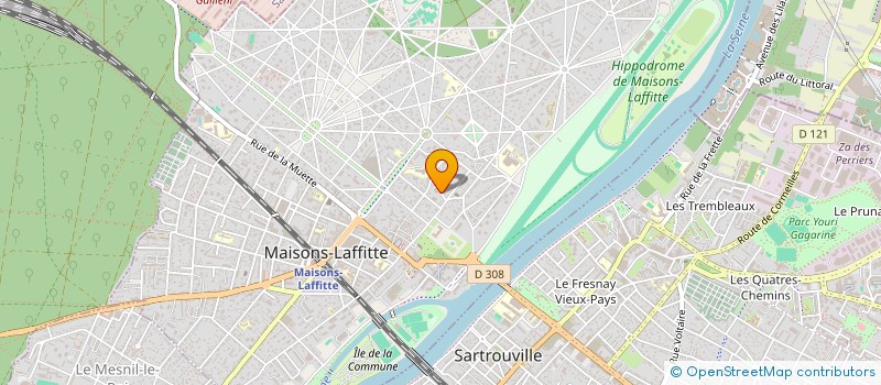 localisation de l'entreprise CHAMAR  MAISONS-LAFFITTE