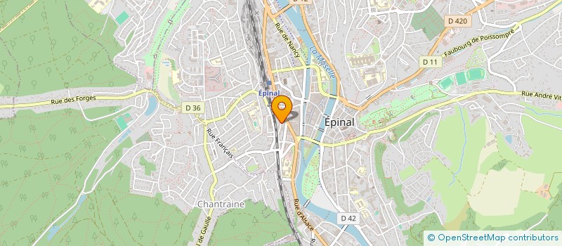 localisation de l'entreprise CHAMARANCE à EPINAL