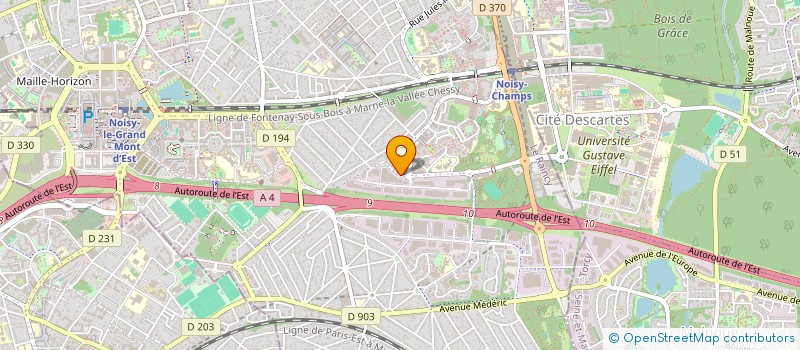 localisation de l'entreprise CHAMARANDE LOT B  NOISY-LE-GRAND