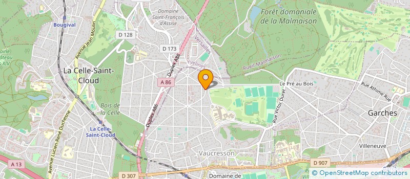 localisation de l'entreprise CHAMARANDE SCI à VAUCRESSON