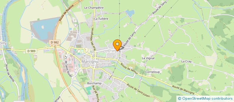 localisation de l'entreprise CHAMARAUD INVEST  MARCIGNY