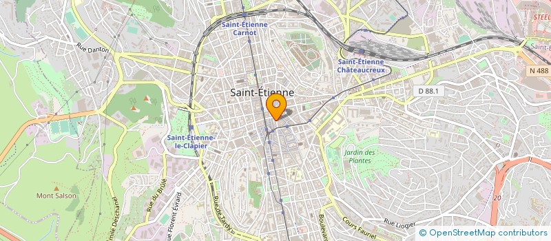 localisation de l'entreprise CHAMARAUD MEDICAL à SAINT-ETIENNE