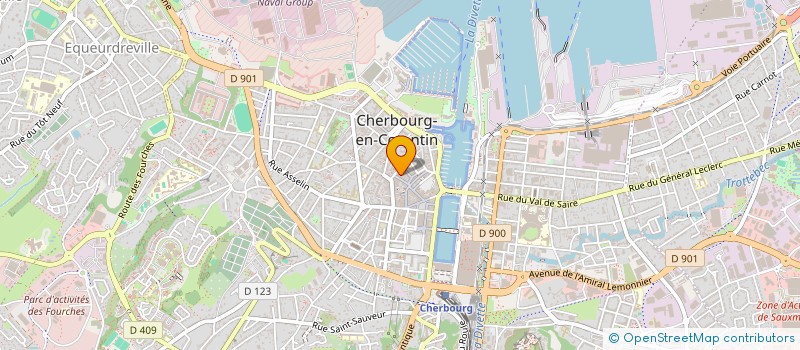 localisation de l'entreprise CHAMARCHRISCOMEL  CHERBOURG-EN-COTENTIN