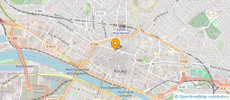 localisation de l'entreprise CHAMAREL à ROUEN