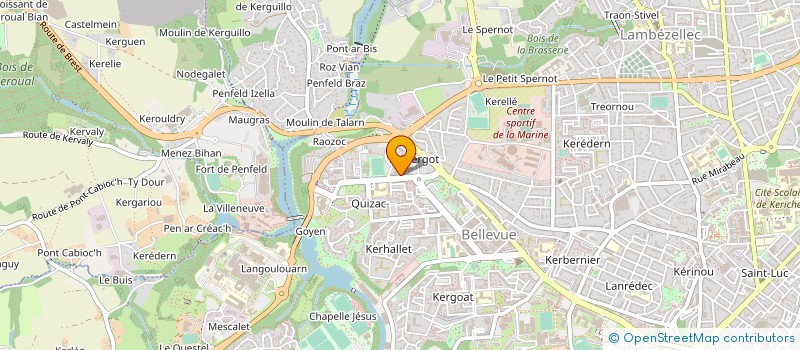 localisation de l'entreprise CHAMAREL à BREST