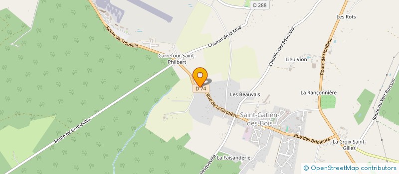 localisation de l'entreprise CHAMAREL  SAINT-GATIEN-DES-BOIS