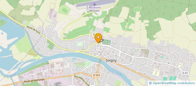 localisation de l'entreprise CHAMAREL à JOIGNY