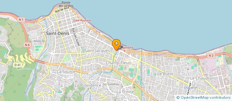 localisation de l'entreprise CHAMAREL à SAINT-DENIS