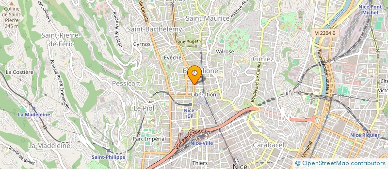 localisation de l'entreprise CHAMAREL à NICE
