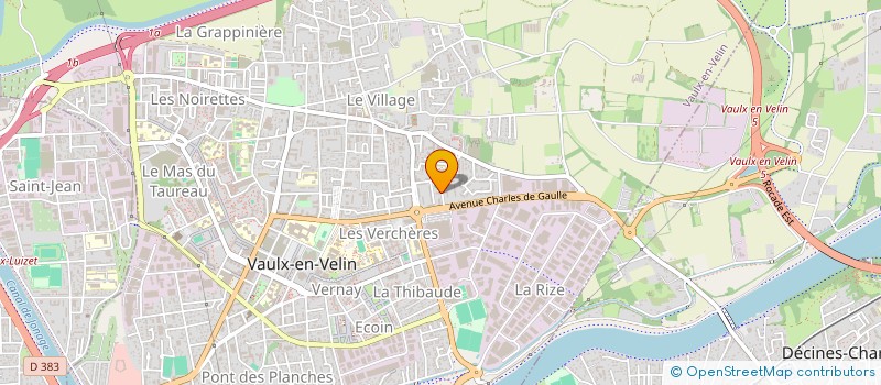 localisation de l'entreprise CHAMAREL COOPERATIVE HABITANTS MAISON RESIDENCE EST LYONNAIS  VAULX-EN-VELIN