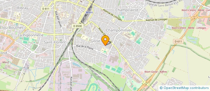 localisation de l'entreprise CHAMARHEL.1  NIORT
