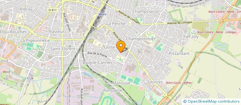localisation de l'entreprise CHAMARHEL  NIORT