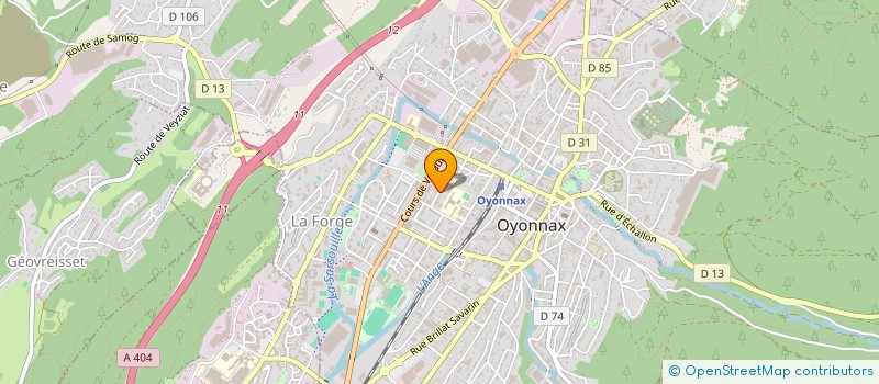 localisation de l'entreprise CHAMARI à OYONNAX