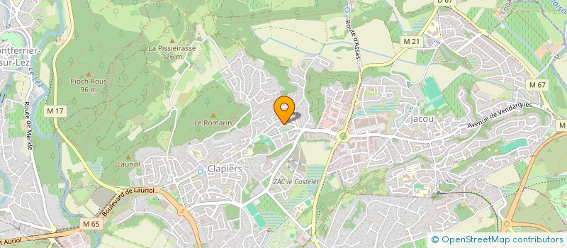 localisation de l'entreprise CHAMARIS  CLAPIERS