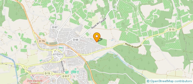 localisation de l'entreprise CHAMARO  LAMBESC