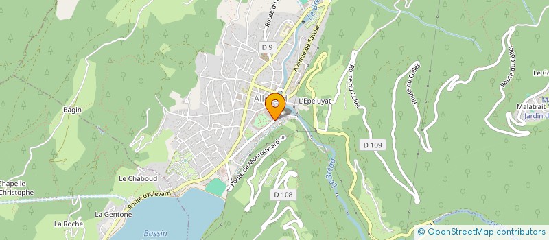 localisation de l'entreprise CHAMARRO VERRIER  ALLEVARD