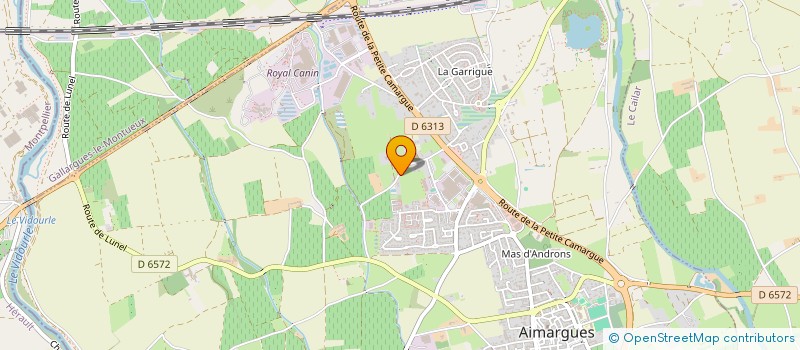 localisation de l'entreprise CHAMAT  AIMARGUES