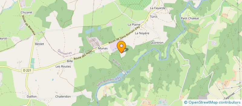 localisation de l'entreprise CHAMATEX à ARDOIX