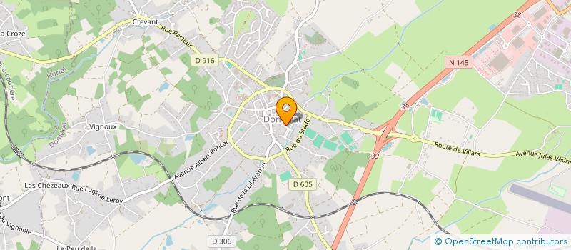localisation de l'entreprise CHAMAX à DOMERAT