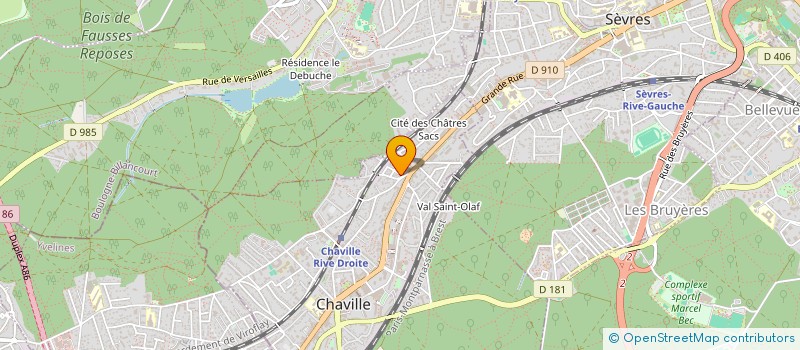 localisation de l'entreprise CHAMAX  CHAVILLE