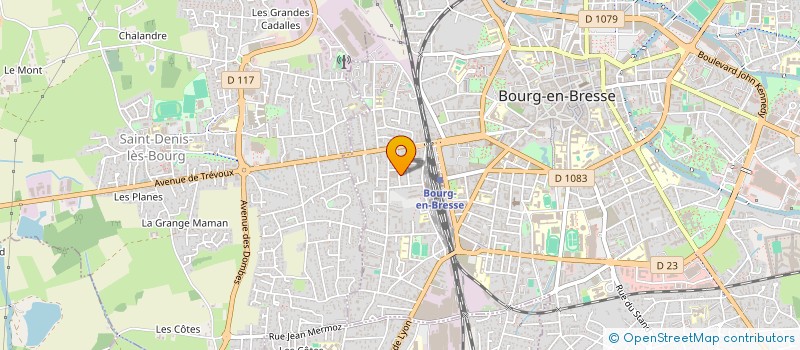 localisation de l'entreprise CHAMAX à BOURG-EN-BRESSE