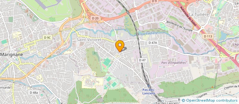 localisation de l'entreprise CHAMAX  SAINT-VICTORET