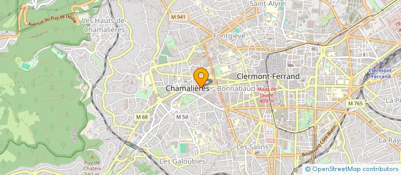 localisation de l'entreprise CHAMB DEPART GEOMETRES EXPERTS à CHAMALIERES