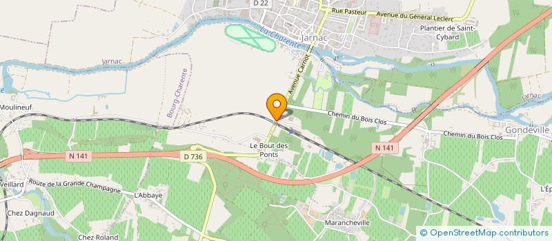 localisation de l'entreprise CHAMBABOIS  MAINXE-GONDEVILLE