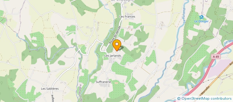 localisation de l'entreprise CHAMBARANS ENERGIES SERVICES  SAINT-BONNET-DE-CHAVAGNE