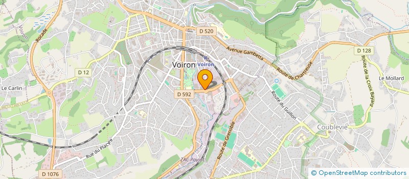localisation de l'entreprise CHAMBARD AUTO à VOIRON