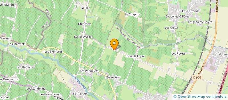 localisation de l'entreprise CHAMBARD MUSIQUE à LA CHAPELLE-DE-GUINCHAY