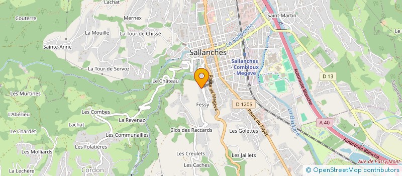 localisation de l'entreprise CHAMBEL PAYSAGE  SALLANCHES